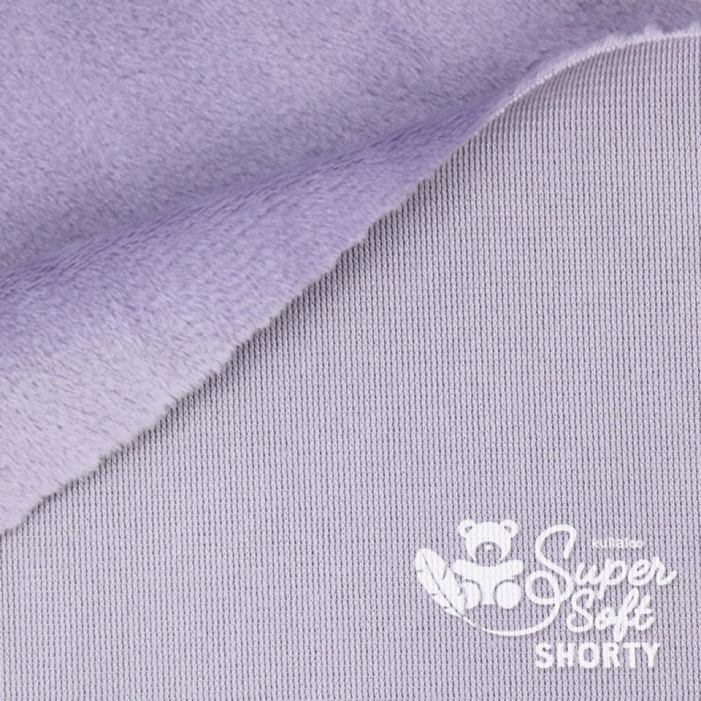 Plüschstoff Shorty uni 75x100cm lavendel lila – Kullaloo